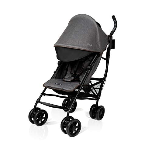 Summer 3Dlite+ Convenience Stroller, Charcoal Herringbone Lightweight