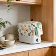 thumbnail image 4 of Toaster Cover 2 Slice, Vintage Spring Floral Dustproof Bakeware Oven Protector with Top Hook, Summer Botanical Abstract Art Waterproof Small Kitchen Appliance Toasters Dust Cover, 12"x7.5"x8", 4 of 9
