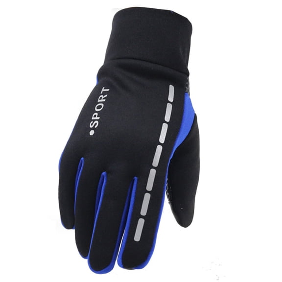 EGNMCR Winter Gloves for Men Anti-Slip Elastic Cuff Thermal Soft Lining Gloves Outdoor Motorcycle Hiking Gloves on Clearance