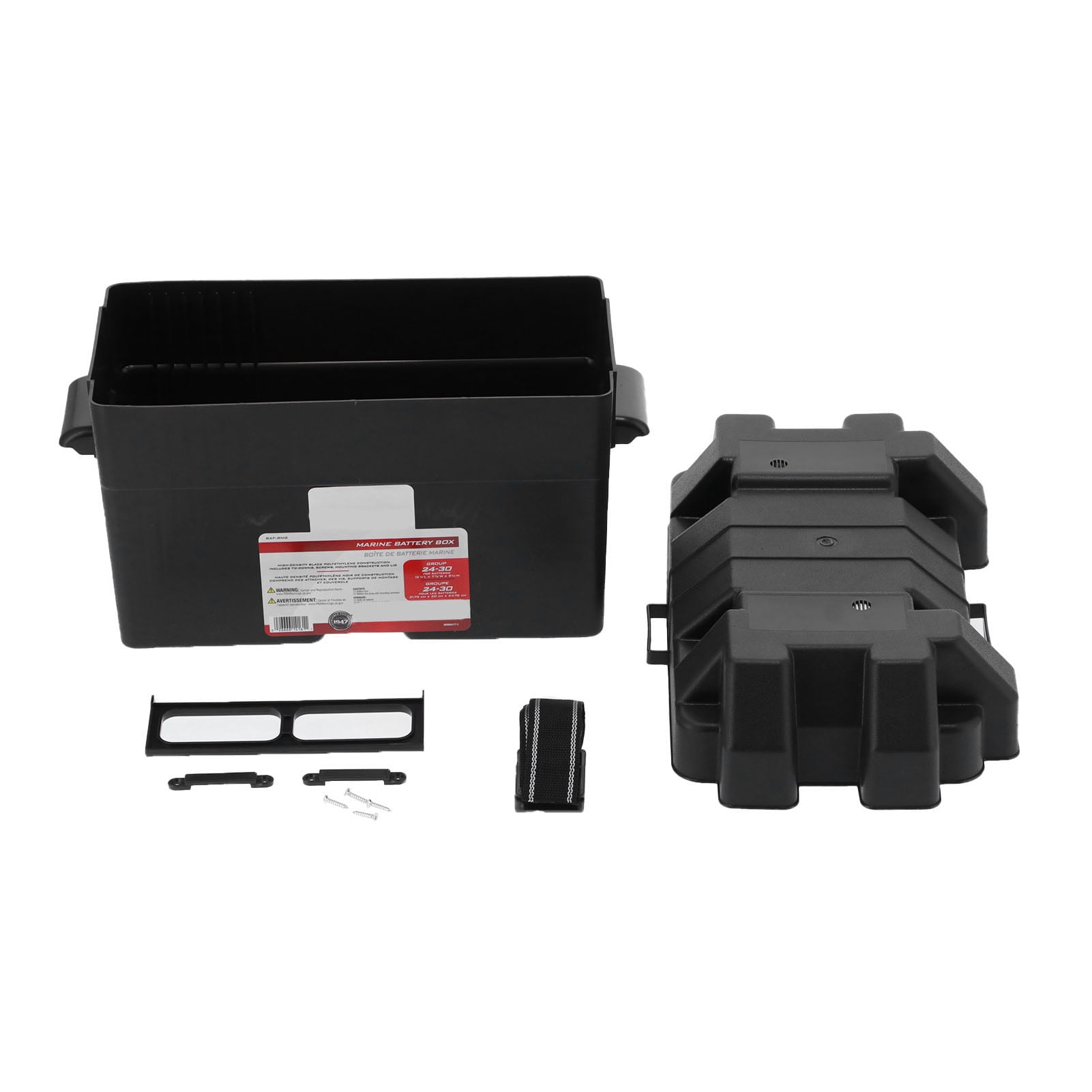 Qiilu Universal Battery Box Storage Holder Power Guard With Strap Large Capacity For Car Truck Boat Trailer Rv Battery Case Battery Storage Walmart Canada
