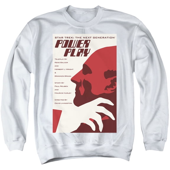 Star Trek Tng Season 5 Episode 15 Adult Crewneck Sweatshirt White
