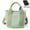 Green, variant on Capacity Multi-Pocket Handbag Women's Canvas Tote Purses Crossbody Bag Vintage Tote Bags for School