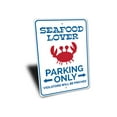 thumbnail image 3 of Seafood Lover Parking Novelty Sign, Metal Wall Decor - 10x14 inches, 3 of 4
