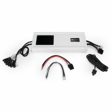 MB Quart - Nautic 1000W Class AB/D Multichannel Amplifier with Variable Crossovers - White