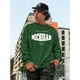 thumbnail image 2 of Michigan State Sports Style Sweatshirt Men - Men Sweatshirt, Forest Green, Medium, 2 of 4