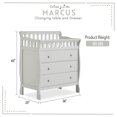 Dream On Me Marcus Changing Table And Dresser, Mystic Gray