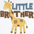 thumbnail image 2 of CafePress - Little Bro Giraffe Body Suit - Baby Light Bodysuit, Size Newborn - 24 Months, 2 of 4