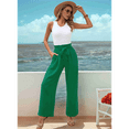 thumbnail image 4 of Women'S Wide Leg Lounge Pants Green M, 4 of 7