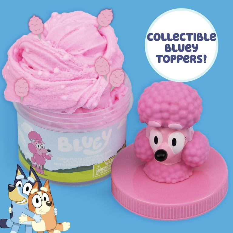 Bluey Coco Premium Cloud Slime, Pink Fluffy Cotton Candy Scented