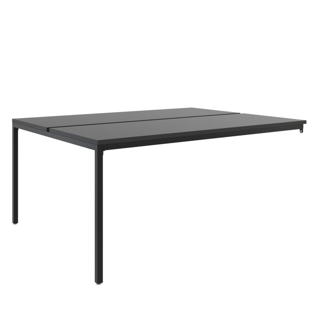 Mesa Bench CUBIK Adicional 160x124 Negro-Negro PEME Domus Cubik/Office