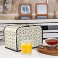 thumbnail image 5 of KLL Giraffe And Elephant Print 2 Slice Toaster Dust Covers Kitchen Small Appliance Cover with 2 Pockets,Can hold Jam Spreader Knife & Toaster Tongs (11.4 x 7.9 x 7.5), 5 of 6