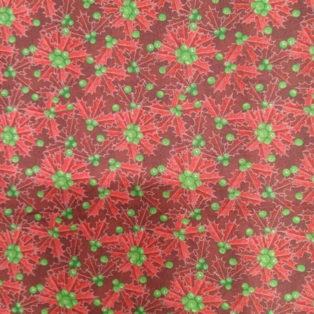 Poinsettia Cotton Fabric