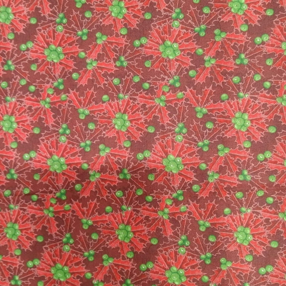 Poinsettia Cotton Fabric