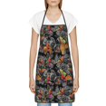 thumbnail image 3 of Yiaed Multicolored Butterflies C Print Kitchen Apron with Hand Wipe Pockets,Big Pocket,Aprons for Women with Pockets, Waterproof for Cooking Baking, 3 of 7