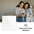 thumbnail image 2 of Mistaha Wireless Wi-Fi Smart Switch Light Switch Push Button ZigBee Switch Voice Control, Smart Life APP Control, Touch Control Compatible with Home Schedule, Timer, Countdown Needs Neutral Wire, 2 of 8