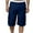 Navy, variant on asjyhkr Mens Oversized Cargo Shorts Casual Low Waistband Summer with Multi Pockets Classic Cargo Stretch Shorts