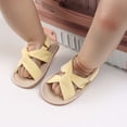 thumbnail image 3 of Zanvin Sandals on Clearance, Kids Sandals, Toddler Sandals, Toddler Baby Girls Boys Baby Shoes Soft Sole Non-slip Baby Toddler Sandals, Yellow, 6-9 Months, 3 of 7