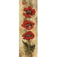 thumbnail image 2 of Jardine, Liz 13x32 Gold Ornate Wood Framed with Double Matting Museum Art Print Titled - Strand of Poppies I, 2 of 4