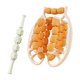 thumbnail image 4 of 29 ruedas Rodillos musculares Rodillo de pierna portátil de 360 ​​grados masajeador de piernas para del cuello golfista de codo en el muslo naranja, 4 of 8