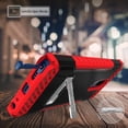 thumbnail image 2 of Red Tri-Shield Rugged Case Cover [with Metal Kickstand + Wrist Strap Lanyard] for LG Stylo 5, Stylus-5, 2 of 9