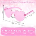 thumbnail image 2 of HBMYN 2026 New Valentines Heart Shaped Glasses for Women Girls 12 Pairs Valentines Party Favors Sunglasses Galentines Day Decorations Valentine Glasses Goodie Bag Stuffers Gifts Eyewear Accessories, 2 of 3