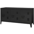 thumbnail image 4 of MIOCASA Meuble TV en Métal avec Rangement Armoire à 3 Portes pour Salon (Noir), 4 of 4