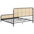 thumbnail image 6 of Lanewood Open Cane Webbing Metal Eastern King Bed Black, 6 of 12