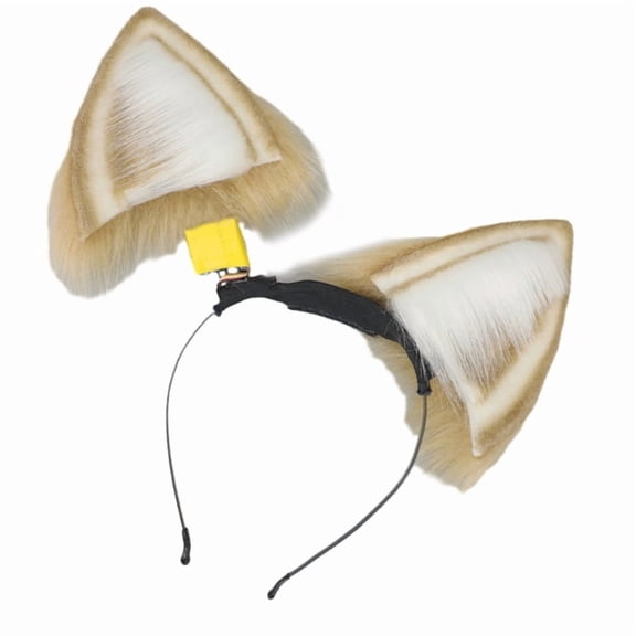 Moveable Ear hairband Remote Control Plush Tail Party Props