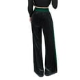thumbnail image 4 of Seyurigaoka High Waisted Velvet Pants for Women Elastic Waist Wide Leg Pants Loose Palazzo Pants Velour Sweatpants with Pockets, 4 of 5