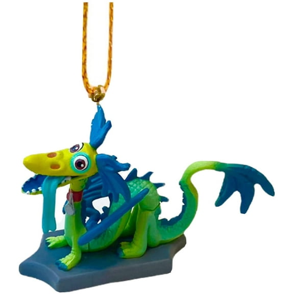 Onward Blazey Green Dragon PVC Ornament 2” Figure Figurine Holiday Charm Rare