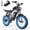 28-31MPH/48V 15.6AH, variant on Moveloop Electric Bike for Adults, 20" Fat Tire Ebike, Peak 1500W 31MPH E-Bike, 48V 15.6AH Battery, Up to 70 Miles Range, Full Suspension, NFC Unlock, UL 2849