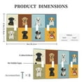 thumbnail image 3 of Cute Doggie Switch Cover Decorative Wall Plate / 4-Gang 4-Toggle / Standard Size 4.5x8 in, 3 of 5