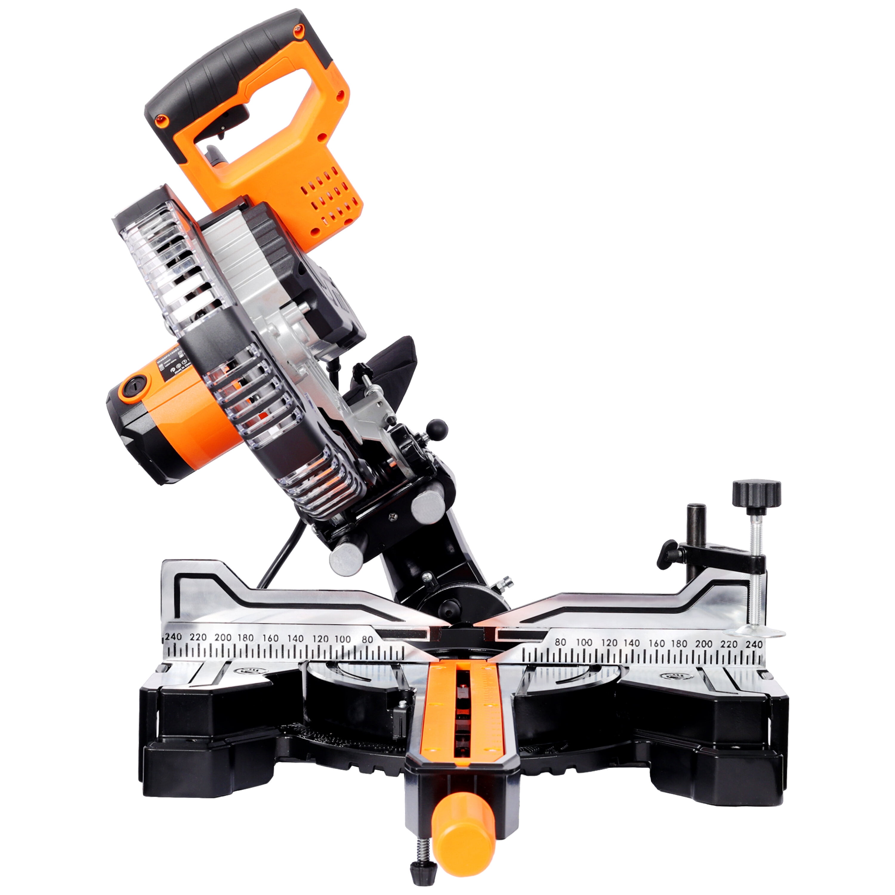 Power Drill, 10inch Dual Bevel Double Speed Sliding Miter Saw with LED, 48T Blade,0-45° Bevel,2-Speed 5000/3200 RPM,15Amp Miter Saw with Extension Table,3.5x13in Cutting Capacity, Cordless Drill