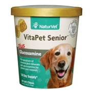 NaturVet VitaPet Daily vitaminsian Supplement for Senior Dogs, 60 Tasty Soft Chews