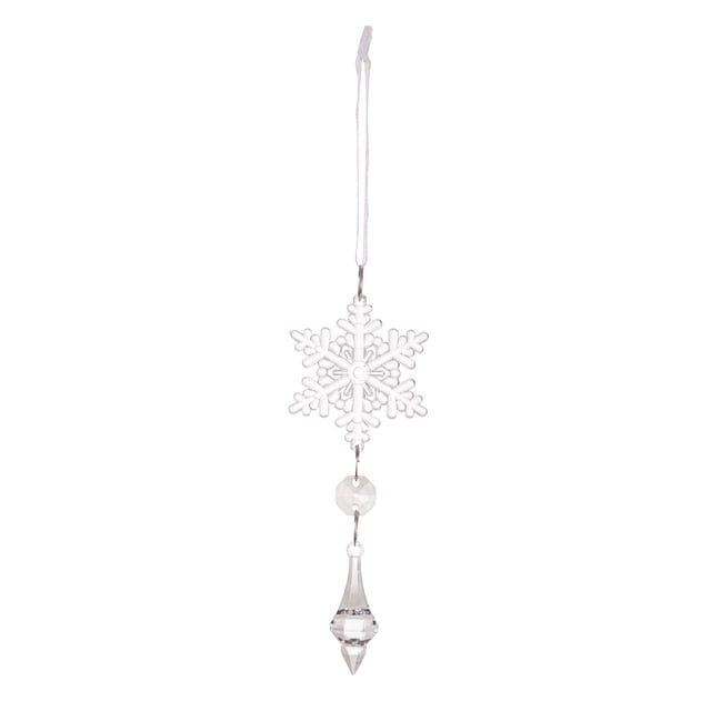 Snowflake Ice Crystal Pendant Christmas Colorful Snowflake Ice Pick Acrylic Pendant Winter Mood Decoration