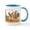 White/Blue Inside, variant on CafePress - Easter Bunny War Vintage Mugs - 11 oz Ceramic Mug - Novelty Coffee Tea Cup