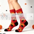thumbnail image 6 of Women's Halloween Socks, Print Crew Socks, Breathable Soft Halloween Socks, Funny Spooky Novelty Socks, Halloween Gift for Women | TruHer, Free Size, 6 of 6