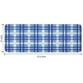 thumbnail image 7 of Blue and White Grid Pattern Kitchen Rug Mat,Kitchen Runner Rugs Non Skid Washable,Decorative Kitchen Floor Mats for Kitchen,Sink,Laundry,17"x47.2", 7 of 7