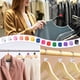 thumbnail image 5 of Uxcell 100-Pack Marcadores de Perchas para Ropa, Clips de Tamaño de Plástico M Codificados por Color para Prendas que se Ajustan a Varillas de 3mm-5mm [Transparente], 5 of 6