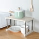thumbnail image 4 of Estante de almacenamiento de cocina ajustable | Estante para platos multiusos para mostrador, armario, lavabo, baño | PP & Acero inoxidable, Antideslizante, Organizador de alta resistencia, 4 of 6