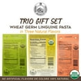 thumbnail image 2 of Morelli Organic Gourmet Pasta Italian Gift Basket From Italy - Tricolor Pasta Linguine Set - Red Chili, Garlic & Basil, and Lemon Flavors, Made in Italy - 3x 8.8 ounce, 2 of 7