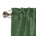 thumbnail image 4 of Dark Green Valances for Windows Farmhouse Kitchen Curtains Valances Rod Pocket Valance Curtains for Kitchen Windows Vintage Country Farmhouse Minimalist Color Window Valances for Bathroom 42"x18", 4 of 6