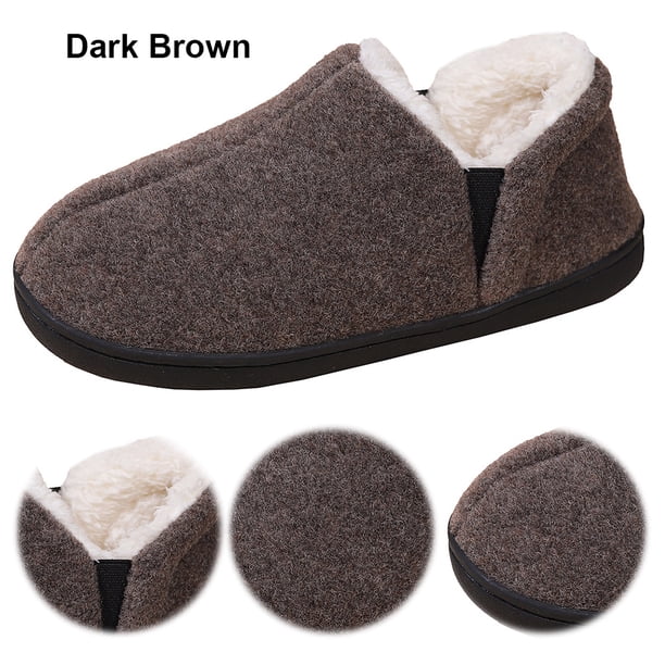 Pantuflas acogedoras invierno fdgzhfd (Marrón oscuro 38-39平时37-38)