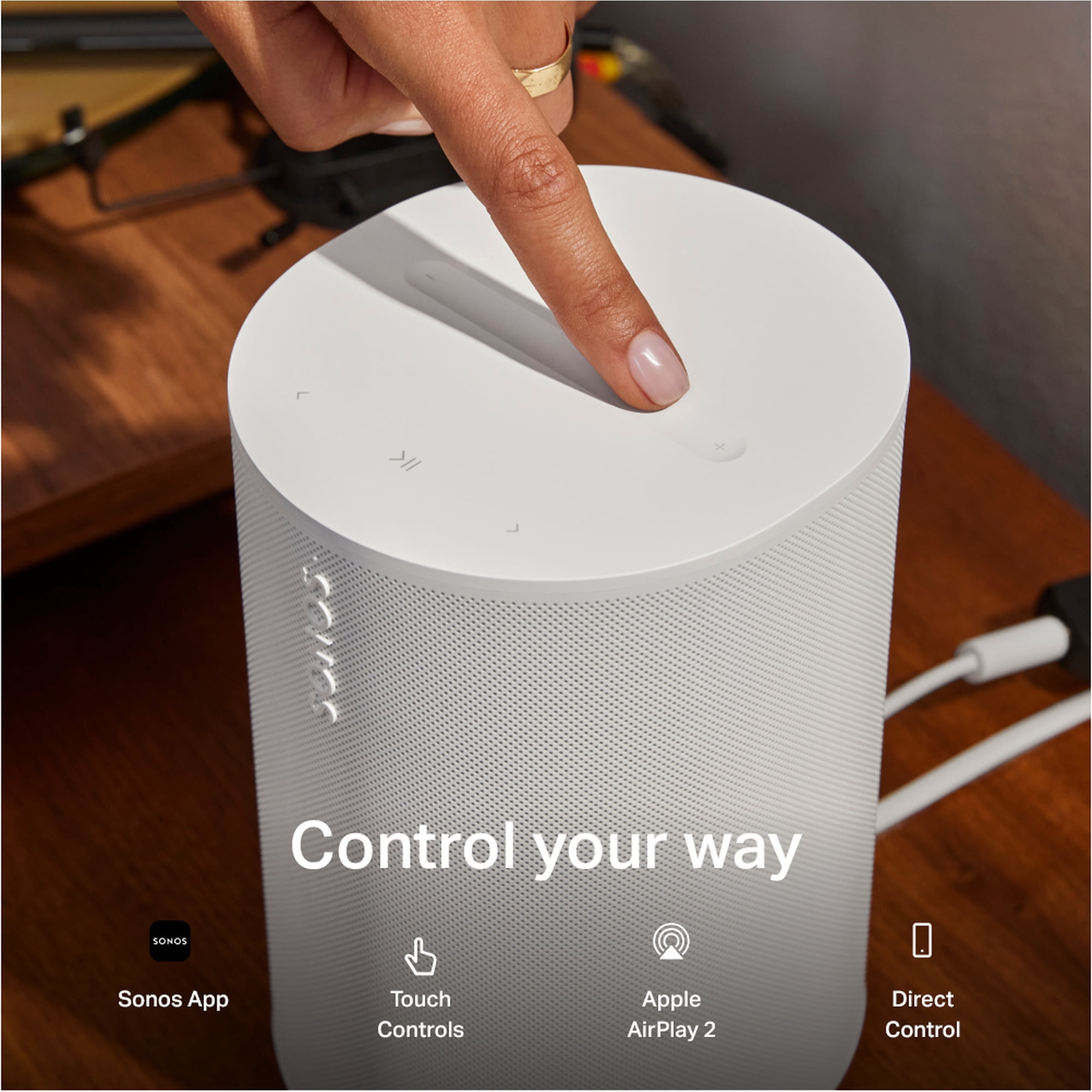 Sonos Era 100 SL - Compact Speaker with WiFi, Bluetooth