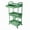 Green 3 Tier With Drawer, variant on Slim Rolling Storage Cart 4 Tier Organizer Mobile Shelving Unit Utility Cart Tower Rack for Kitchen Bathroom Laundry Narrow Places, (Black)