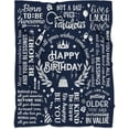 thumbnail image 1 of LHSHID 100th Birthday Gifts for Women 100th Birthday Blanket 100 Year Old Birthday Gifts for Granma Mom Wife Sister Birthday Gifts for Women Happy 100th Birthday Party Decorations 50x60in, 1 of 6