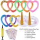 thumbnail image 4 of Juego de lanzamiento de anillo de unicornio inflable, juguetes de piscina con pegatinas de unicornio, Mini bomba para niños, adultos, fiesta de cumpleaños, caja de regalo Xemadio WMZL-865, 4 of 6