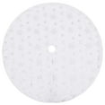 thumbnail image 5 of vidaXL Christmas Tree Skirt Artificial Xmas Tree Mat Luxury White Faux Fur, 5 of 6