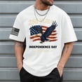 thumbnail image 2 of KPOPLK Men's 250th Anniversary USA Shirt Casual 250 Years Of Freedom T Shirt Short Sleeve Tshirts Patriotic Shirts Tops（WhiteXL）, 2 of 5