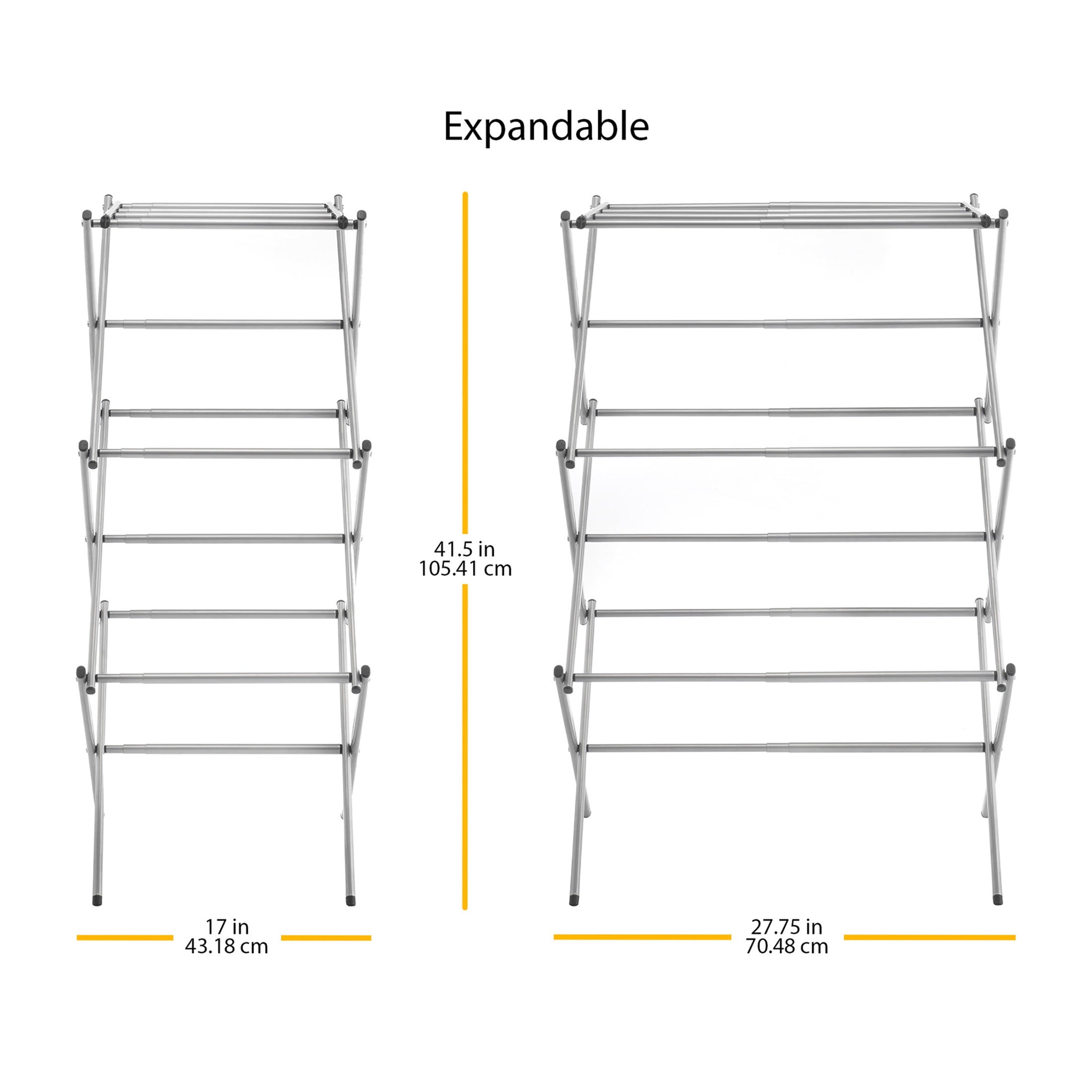 Whitmor Expandable Drying Rack - Silver